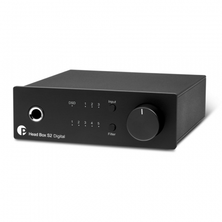 Pro-Ject Head Box S2 Digital hörlursförstärkare med DAC & förstegsutgång, svart i gruppen Hemmaljud / Hörlurar  / Hörlursförstärkare hos BRL Electronics (10203010047)