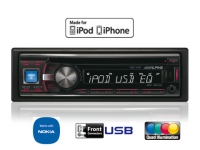 Alpine CDE-131R i gruppen Ljud och bild i bil / Bilstereo / Bilstereo enkeldin hos brl.se (140CDE131R)