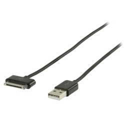 Valueline USB laddkabel iPhone -4S 1,0M i gruppen Billjud / Smartphone i bil / AUX & USB i bilen hos BRL Electronics (176VLMP39100100)