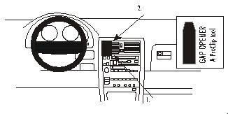ProClip Monteringsbygel Lexus LS Serie 90-94, Centrerad i gruppen Billjud / Vad passar i min bil / Lexus hos BRL Electronics (240852748)