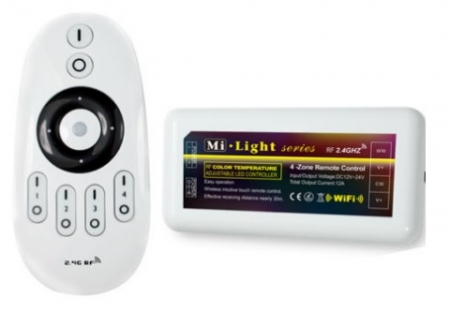 NIZLED Fjärrkontroll och styrbox/dimmer för LED tape vit 12volt i gruppen Billjud / LED-Belysning / LED-lampor / LED & Diodslingor hos BRL Electronics (871LEDVITFJARR)