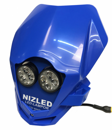 TM Racing 2015-2019, blå, kallvit 2xE40F (100W) lampkåpa i gruppen Billjud / LED-Belysning / Enduro / Hjälmkit & lampkåpor hos BRL Electronics (871TMB19E40F)