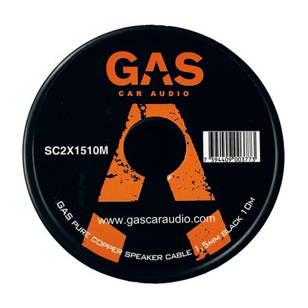 GAS högtalarkabel 2x1,5mm2 10m svart i gruppen Hemmaljud / Kablar / Högtalarkabel hos BRL Electronics (910SC2X1510M)