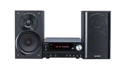 Sharp Hifi system med USB och iPod docking Svart