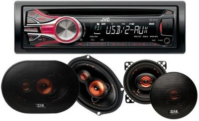 JVC KD-R431 med GAS Alpha högtalare