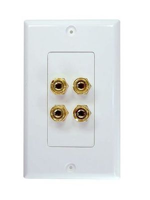 Wallplate 4xH�gtalarkontakter