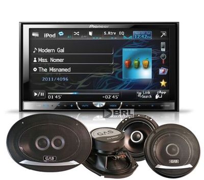 Pioneer AVH-4400BT & GAS Silver h�gtalare