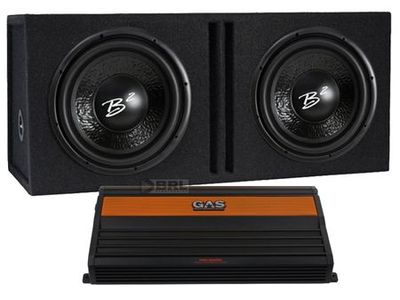 B² audio AS12 Baspaket 2x12'' + PRO2000D