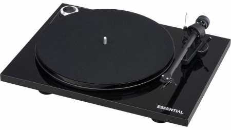 Pro-Ject Essential III Digital, svart skivspelare med optisk utgång & OM10 i gruppen Hemmaljud / Hifi / Skivspelare hos BRL Electronics (10203000048B)