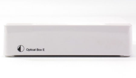 Pro-Ject Optical Box E Phono, RIAA-steg med optisk ut, vit i gruppen Hemmaljud / Tillbehör / Skivspelartillbehör hos BRL Electronics (10203010007)