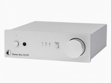 Pro-Ject Stereo Box S2 BT förstärkare, silver i gruppen Hemmaljud / Förstärkare / Stereoförstärkare hos BRL (10203010026)