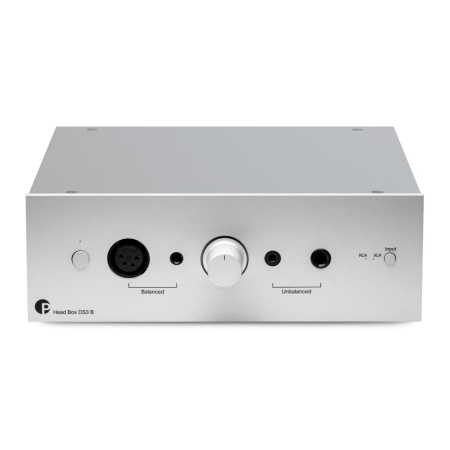 Pro-Ject Head Box DS3 B, balanserad hörlursförstärkare, silver i gruppen Hemmaljud / Hörlurar / Hörlursförstärkare hos BRL (102HEADBOXDS3S)