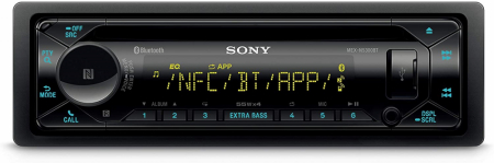 Sony MEX-N5300BT bilstereo med Bluetooth och flera kontroller.