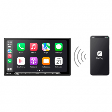 Sony XAV-AX6050, bilstereo med trådlös CarPlay och Android Auto i gruppen Billjud / Bilstereo / Dubbeldin hos BRL Electronics (120XAVAX6050)