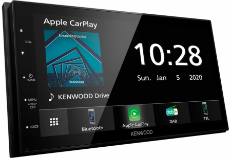 Kenwood DMX5020DABS bilstereo med CarPlay & Android Auto returexemplar i gruppen Billjud / Bilstereo / Dubbeldin hos BRL (121DMX5020DABSB1)