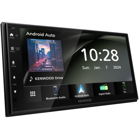 Kenwood DMX5023DABS, bilstereo med DAB, CarPlay & Android Auto i gruppen Nyheter hos BRL (121DMX5023DABS)