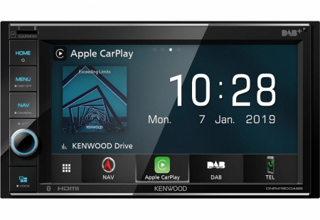 Kenwood DNR4190DABS, bilstereo med navigation, DAB och Apple CarPlay i gruppen Billjud / Bilstereo / Dubbeldin hos BRL Electronics (121DNR4190DABS)