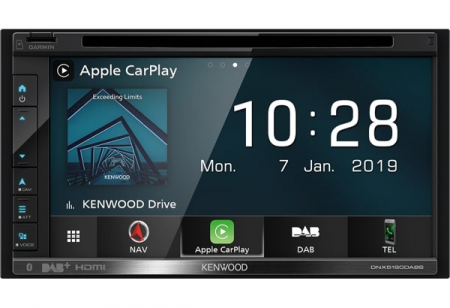 Kenwood DNX5190DABS, smart bilstereo med navigation, DAB+ och CD-spelare i gruppen Billjud / Bilstereo / Dubbeldin hos BRL Electronics (121DNX5190DABS)