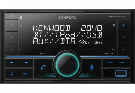 Kenwood DPX-M3200BT, bilstereo med Bluetooth, AUX och USB i gruppen Billjud / Bilstereo / Dubbeldin hos BRL Electronics (121DPXM3200BT)