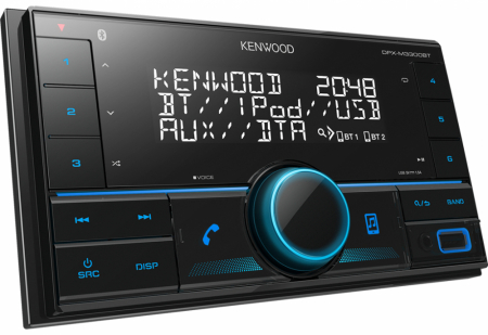 Kenwood DPX-M3300BT, bilstereo med Bluetooth, AUX och USB i gruppen Billjud / Bilstereo / Dubbeldin hos BRL Electronics (121DPXM3300BT)