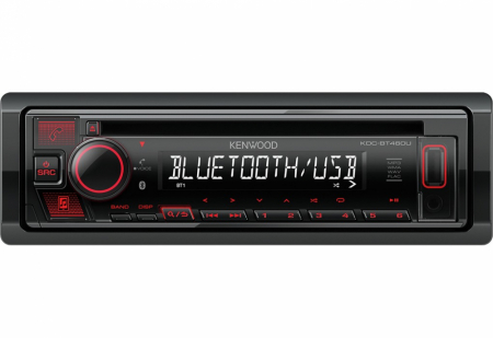 Kenwood KDC-BT460U, bilstereo med Bluetooth och CD-spelare  i gruppen Billjud / Bilstereo / Enkeldin hos BRL Electronics (121KDCBT460U)