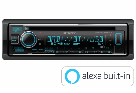 Kenwood KDC-BT740DAB, bilstereo med Bluetooth och DAB+ i gruppen Billjud / Bilstereo / Enkeldin hos BRL (121KDCBT740DAB)