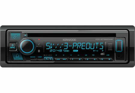 Kenwood KDC-BT960DAB, bilstereo med Bluetooth och DAB+ och 3 par lågnivå med 5V i gruppen Billjud / Bilstereo / Enkeldin hos BRL Electronics (121KDCBT960DAB)