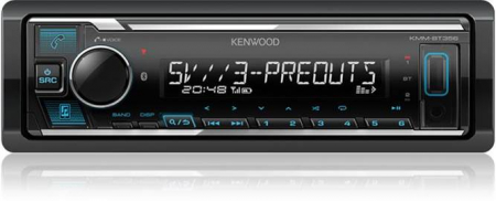 Kenwood KMM-BT358, bilstereo med Bluetooth och 3 par lågnivåutgångar i gruppen Billyd / Bilstereo / 1-din spiller hos BRL Electronics (121KMMBT358)