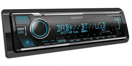 Kenwood KMM-BT506DAB, bilstereo med bluetooth, DAB+ och 2 par lågnivå i gruppen Billjud / Bilstereo / Enkeldin hos BRL Electronics (121KMMBT506DAB)