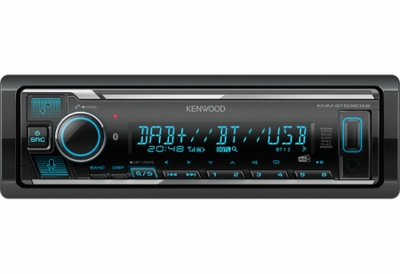 Kenwood KMM-BT508DAB, bilstereo med Bluetooth, DAB+ och 2 par lågnivå i gruppen Billjud / Bilstereo / Enkeldin hos BRL Electronics (121KMMBT508DAB)