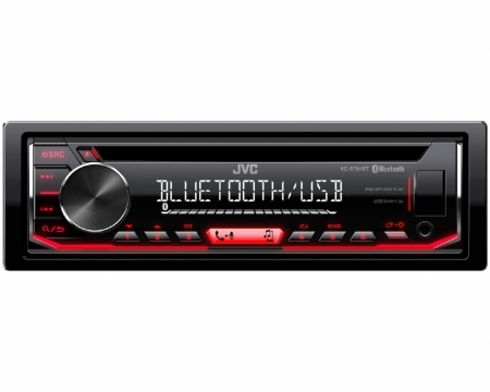 JVC KD-R794BT, bilstereo med Bluetooth, AUX/USB och 1 par lågnivå i gruppen Billjud / Bilstereo / Enkeldin hos BRL Electronics (130KDR794BT)