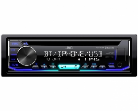 JVC KD-R992BT, bilstereo med 2x Bluetooth, AUX/USB och 3 par lågnivå i gruppen Billjud / Bilstereo / Enkeldin hos BRL Electronics (130KDR992BT)