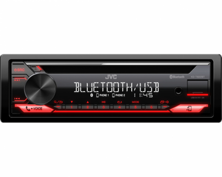 JVC KD-T822BT, bilstereo med Bluetooth, CD-spelare, AUX och USB Fraktskadat exemplar i gruppen Billjud / Bilstereo / Enkeldin hos BRL Electronics (130KDT822BTA1)
