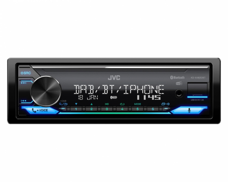 JVC KD-X482DBT bilstereo med Bluetooth, AUX/USB och DAB+, returexemplar i gruppen Billjud / Bilstereo / Enkeldin hos BRL (130KDX482DBTB1)