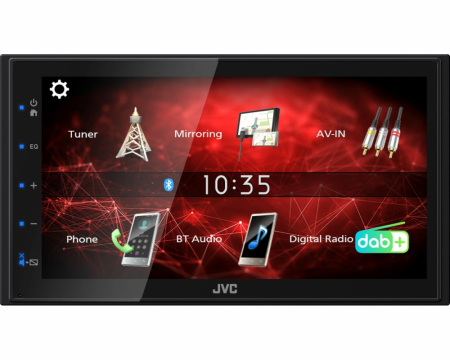 JVC KW-M27DBT, bilstereo med Bluetooth, 6,8