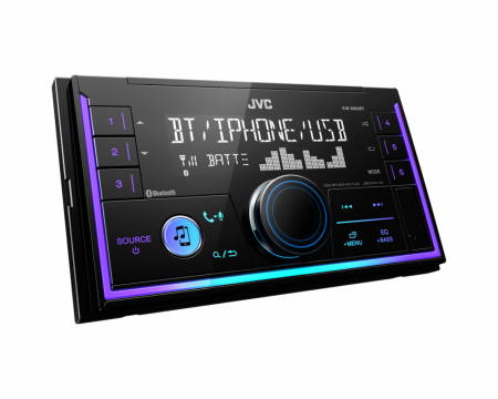 JVC KW-X850BT, bilstereo med Bluetooth, AUX/USB og 3 par lavnivå i gruppen Billyd / Bilstereo / 2-din spiller hos BRL Electronics (130KWX850BT)