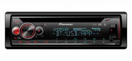 Pioneer DEH-S720DAB, bilstereo med 2x Bluetooth och DAB+  i gruppen Billjud / Bilstereo / Enkeldin hos BRL Electronics (135DEHS720DAB)