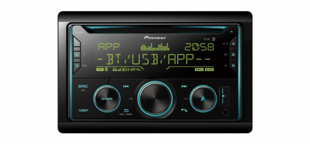 Pioneer FH-S720BT, bilstereo med bluetooth, CD och 3 par lågnivå i gruppen Billjud / Bilstereo / Dubbeldin hos BRL Electronics (135FHS720BT)