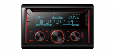Pioneer FH-S820DAB, bilstereo med Bluetooth, CD-spelare och DAB+ i gruppen Billjud / Bilstereo / Dubbeldin hos BRL Electronics (135FHS820DAB)