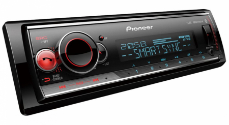 Pioneer MVH-S520BT, bilstereo med Bluetooth, USB/AUX och 3 par lågnivå, returexemplar i gruppen Billjud / Bilstereo / Enkeldin hos BRL (135MVHS520BTB1)