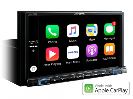 ALPINE ILX-702D, bilstereo med DAB+, Apple CarPlay och Android Auto i gruppen Billjud / Bilstereo / Dubbeldin hos BRL Electronics (140ILX702D)