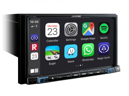 ALPINE ILX-702DM, bilstereo med DAB+, Apple CarPlay och Android Auto i gruppen Billjud / Bilstereo / Dubbeldin hos BRL Electronics (140ILX702DM)