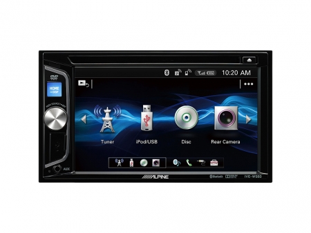 Alpine IVE-W560BT, bilstereo med Bluetooth, CD-spelare och 2 par lågnivå i gruppen Billjud / Bilstereo / Dubbeldin hos BRL Electronics (140IVEW560BT)