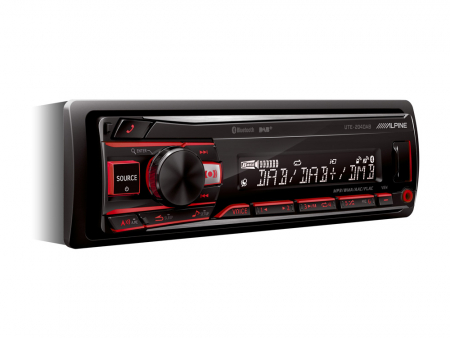 Alpine UTE-204DAB, bilstereo med Bluetooth, 3 par lågnivå och DAB+ i gruppen Billjud / Bilstereo / Enkeldin hos BRL Electronics (140UTE204DAB)