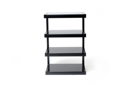 Norstone Esse Hifi, svart stereobänk med svarta hyllplan i gruppen Hemmaljud / Tillbehör / HiFi-racks & Mediamöbler hos BRL (143ESSEHIFI)