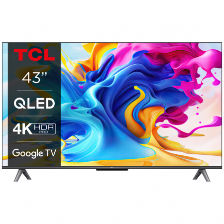 TCL 43C645 43 tum QLED med 4K HDR och Android TV i gruppen Hemmaljud / TV & Projektor / TV hos BRL Electronics (15143C645)