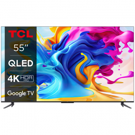 TCL 55C645 55 tum QLED med 4K HDR och Android TV i gruppen Hemmaljud / TV & Projektor / TV hos BRL Electronics (15155C645)