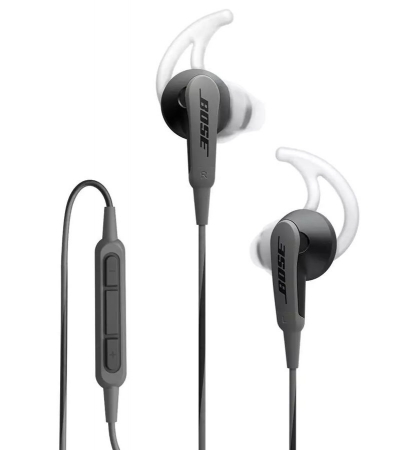 Bose SoundSport in-ear hörlurar - Apple-enheter Svart i gruppen Hemmaljud / Hörlurar  / In-Ear hos BRL Electronics (1617417760010)