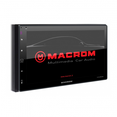Macrom M-DL6800DAB, bilstereo med Bluetooth, DAB och 2 par lågnivåutgå