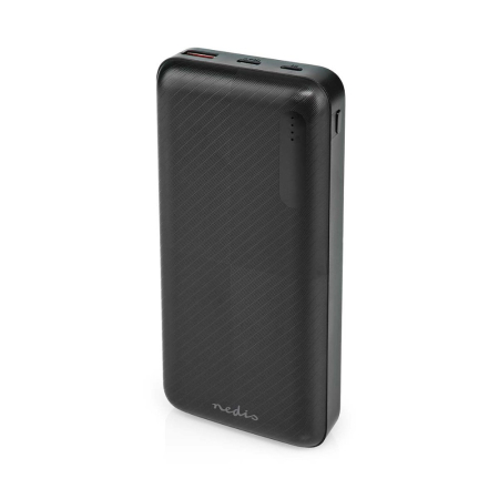Nedis powerbank, 20 000 mAh i gruppen Hemmaljud / Tillbehör / Powerbanks hos BRL (176BKPD20000BK)